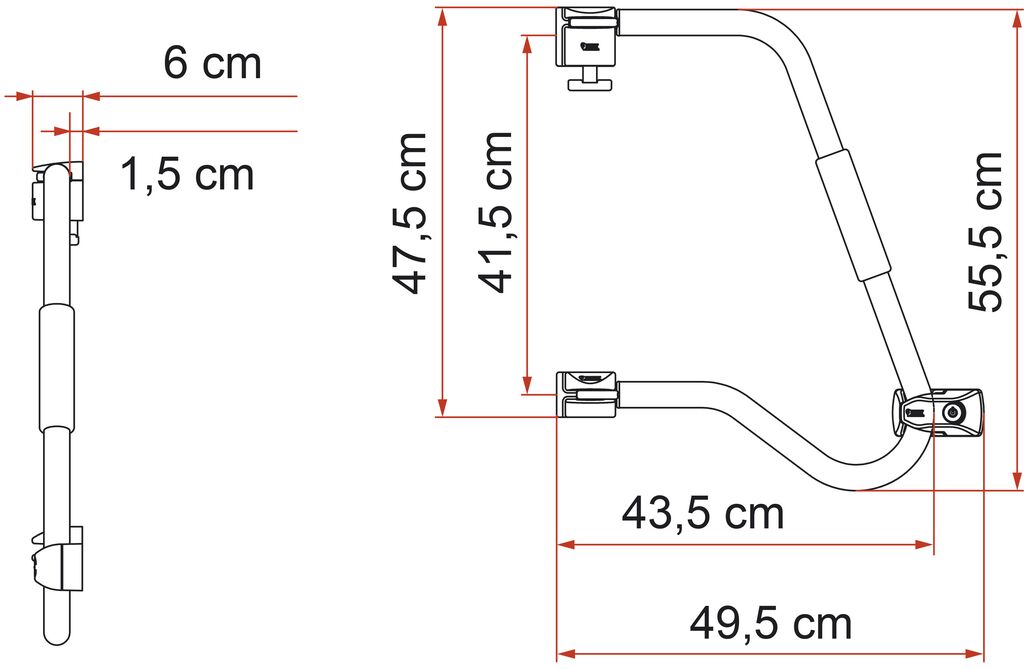 Dørsikring Fiamma Security 46cm Pro