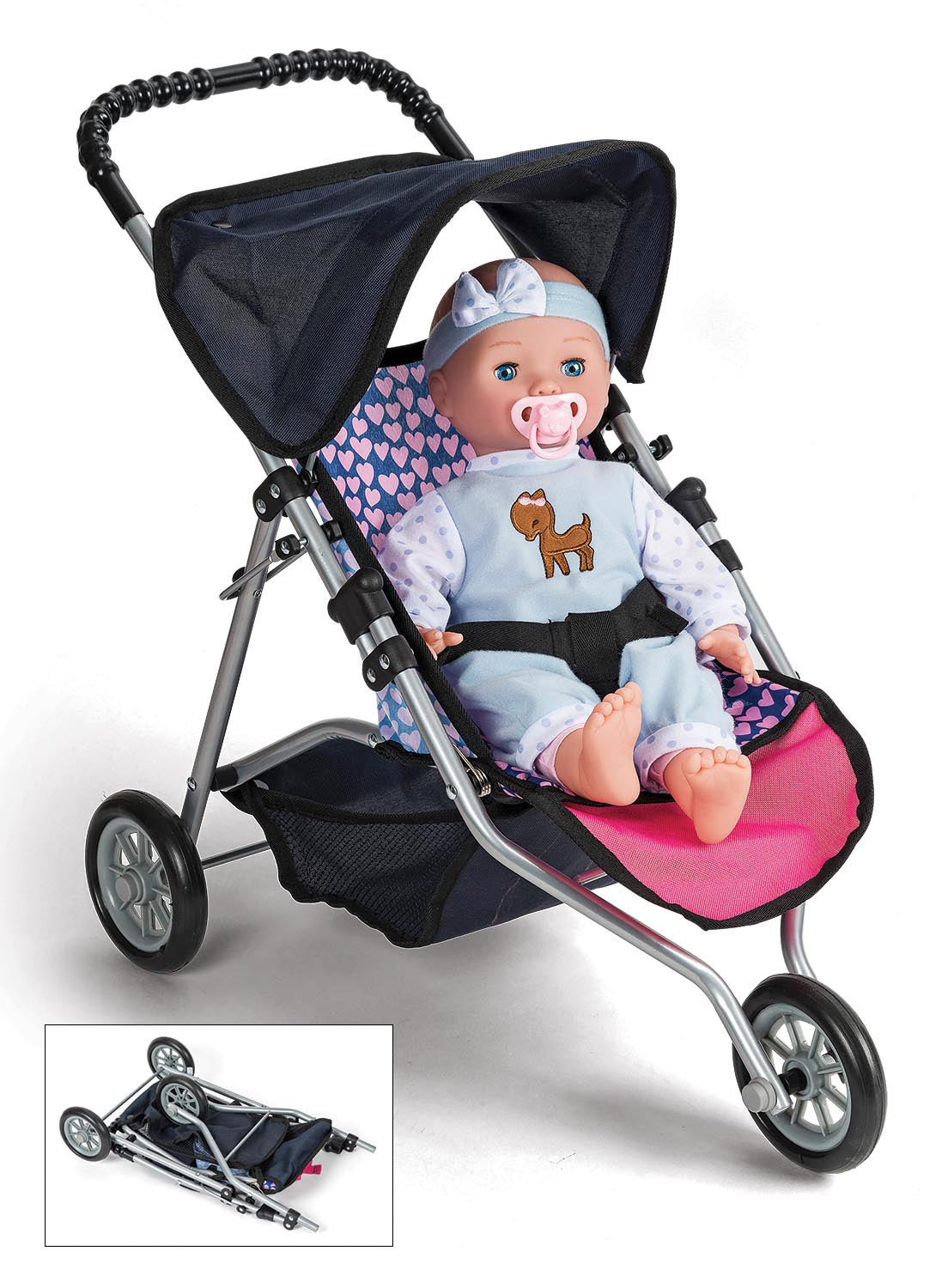 MY BABY JOGGINGVOGN BLÅ Pris pr. stk