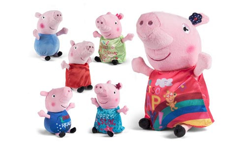 PEPPA GRIS 20cm ASST Pris pr. stk