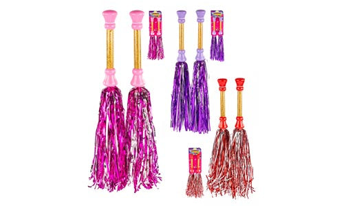 4-GIRLZ GLITTER POM POMS