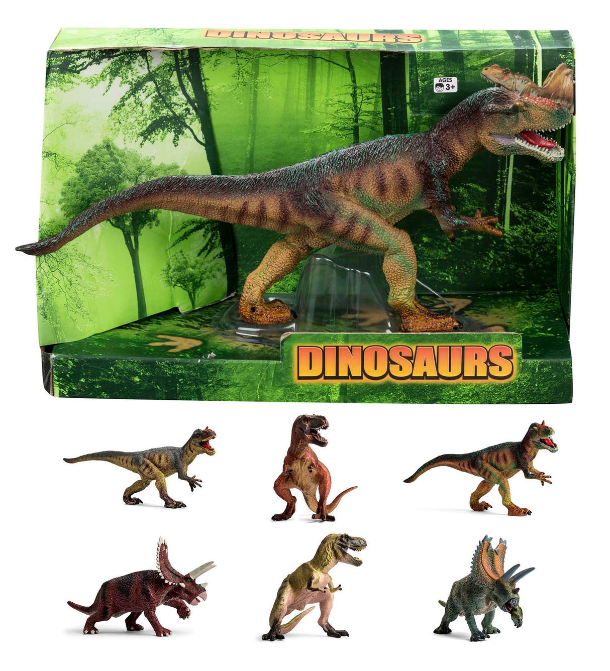 DINOSAURUS STOR 6 ASST. Pris pr. stk