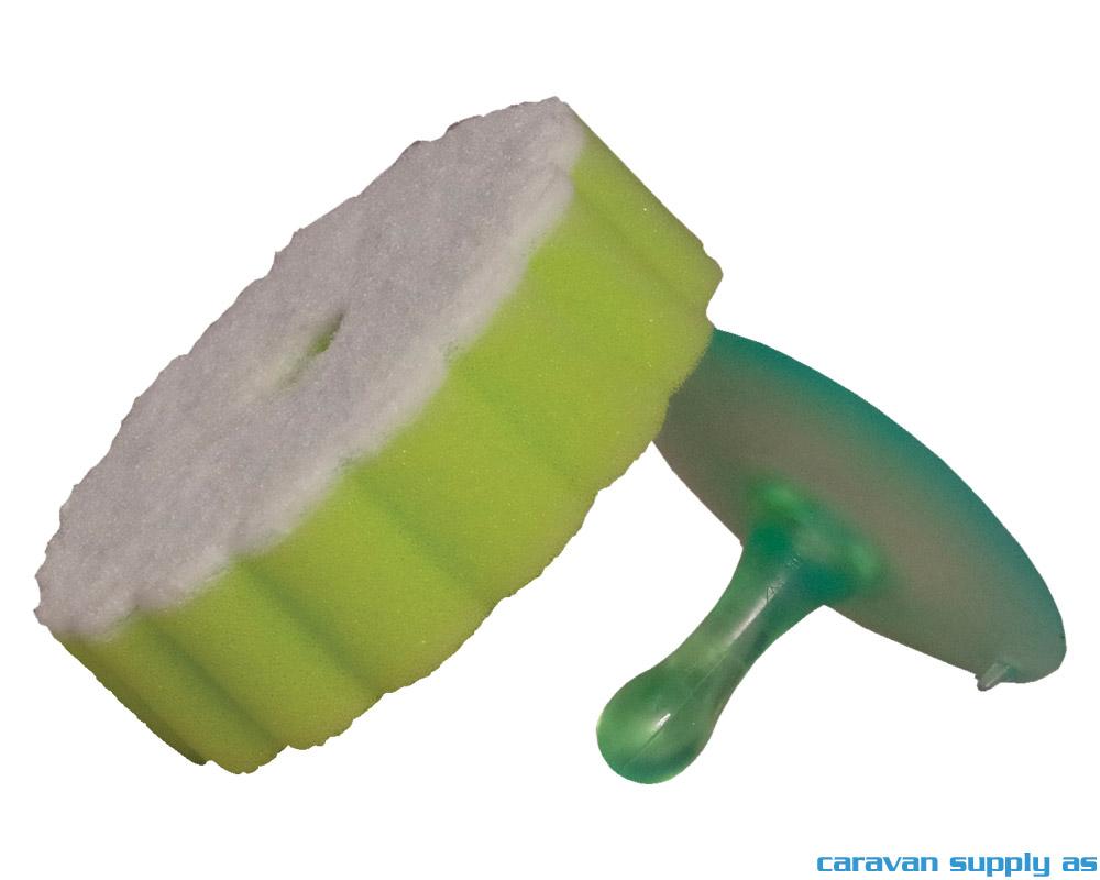 Svamp med sugekopp Gimex 3+1 limegrønn