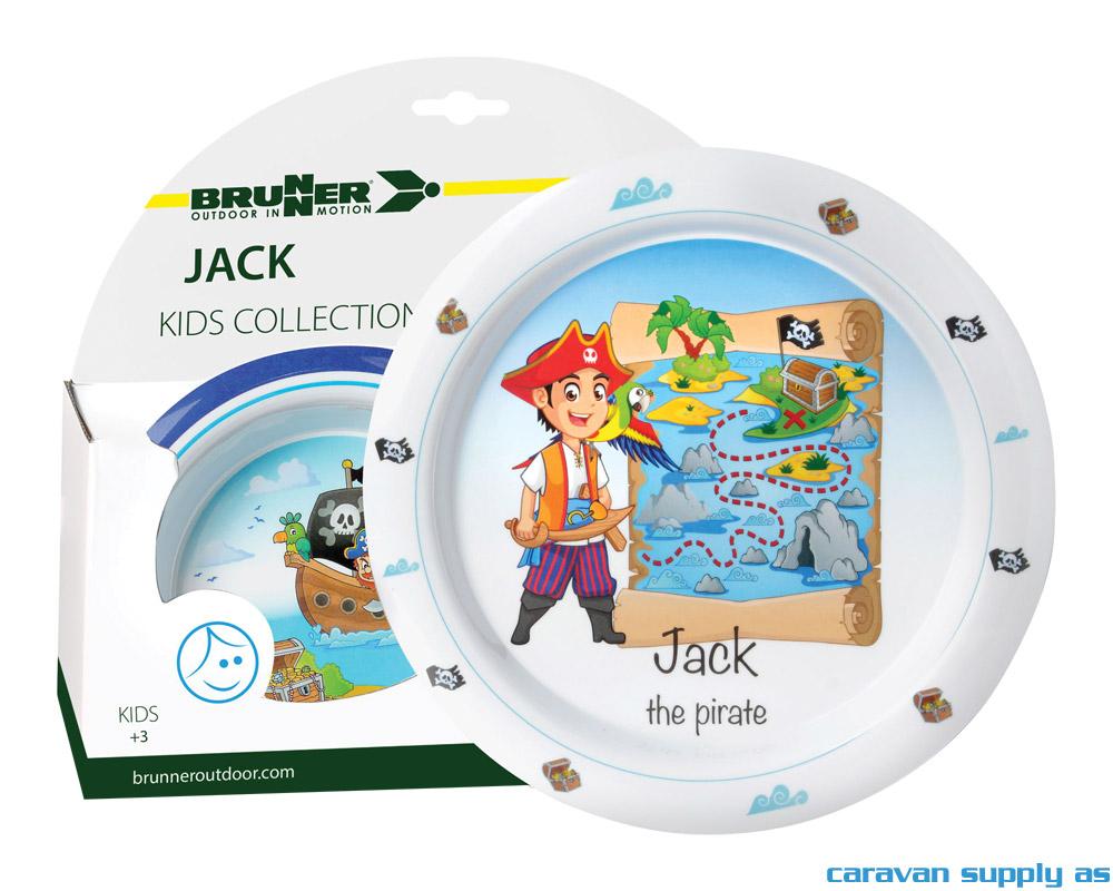 Servise Brunner til barn 5-deler Jack blå