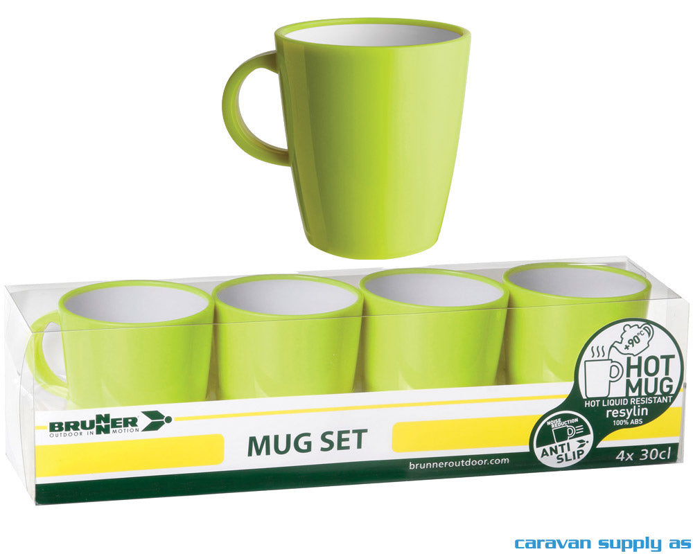 Krus Brunner Hot Mug Space limegrønn 4 pk.