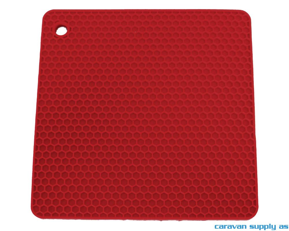 Grytelapp LotusGrill silikon kvadrat rød