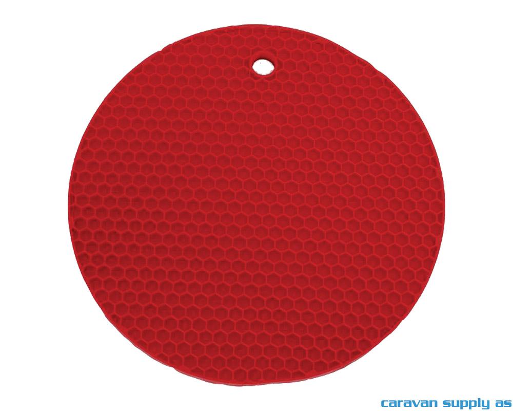 Grytelapp LotusGrill silikon rund rød