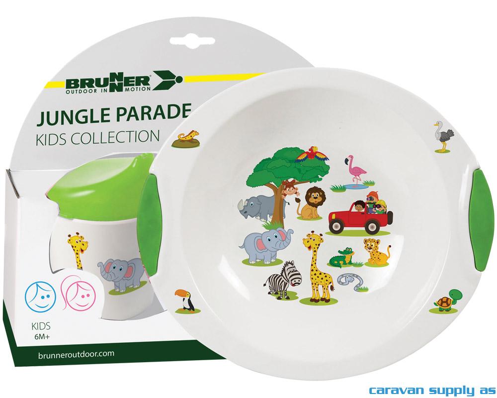 Servise Brunner til barn 3-deler Jungle Parade 6m+