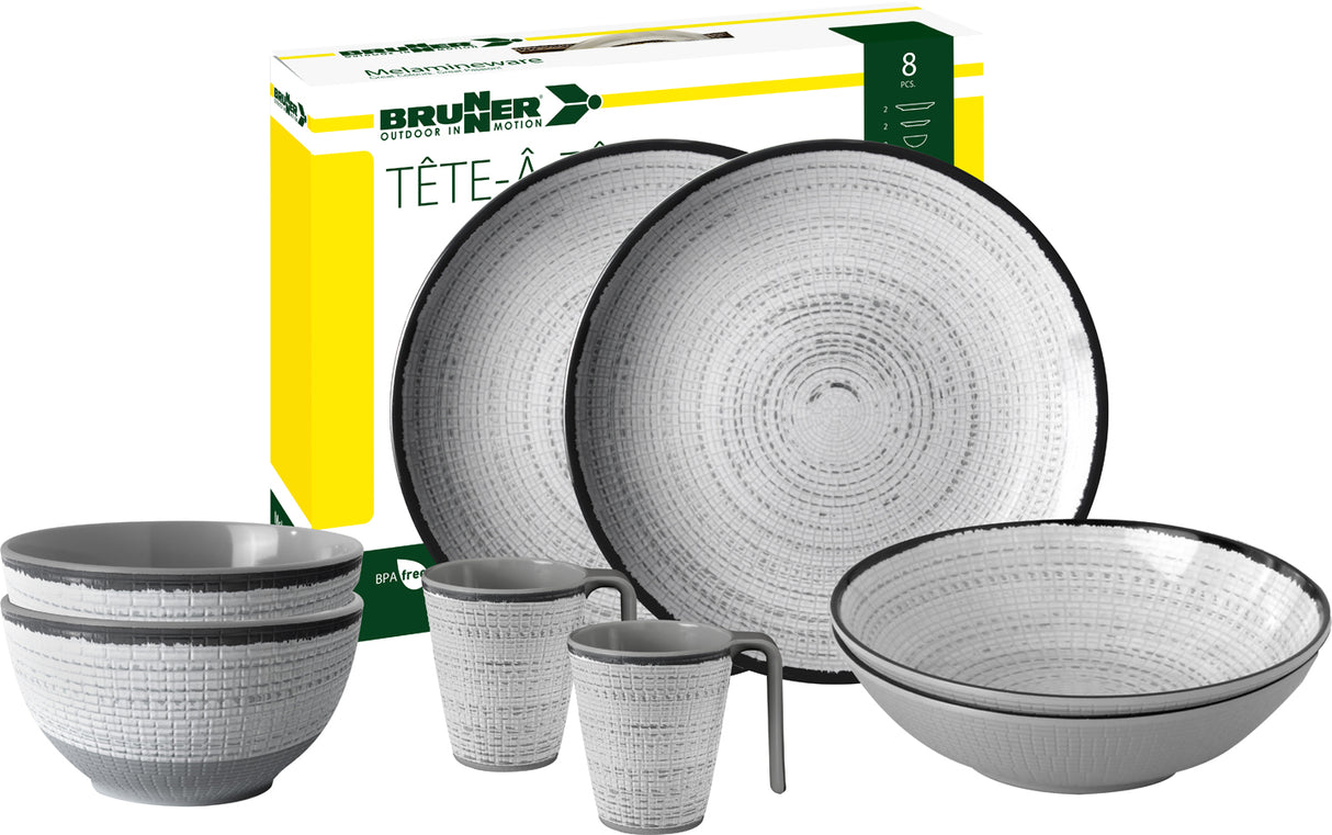 Service Brunner tête-à-tête Tivoli 8 pcs til 2prs