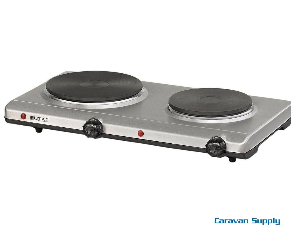 Dobbel kokeplate i stål Eltac DK29, 2500 Watt