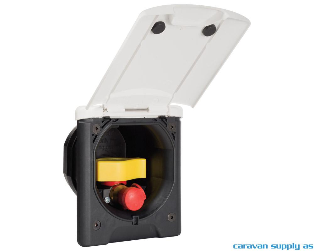 Gassuttaksboks 12x14cm H14 m/magnet hvit