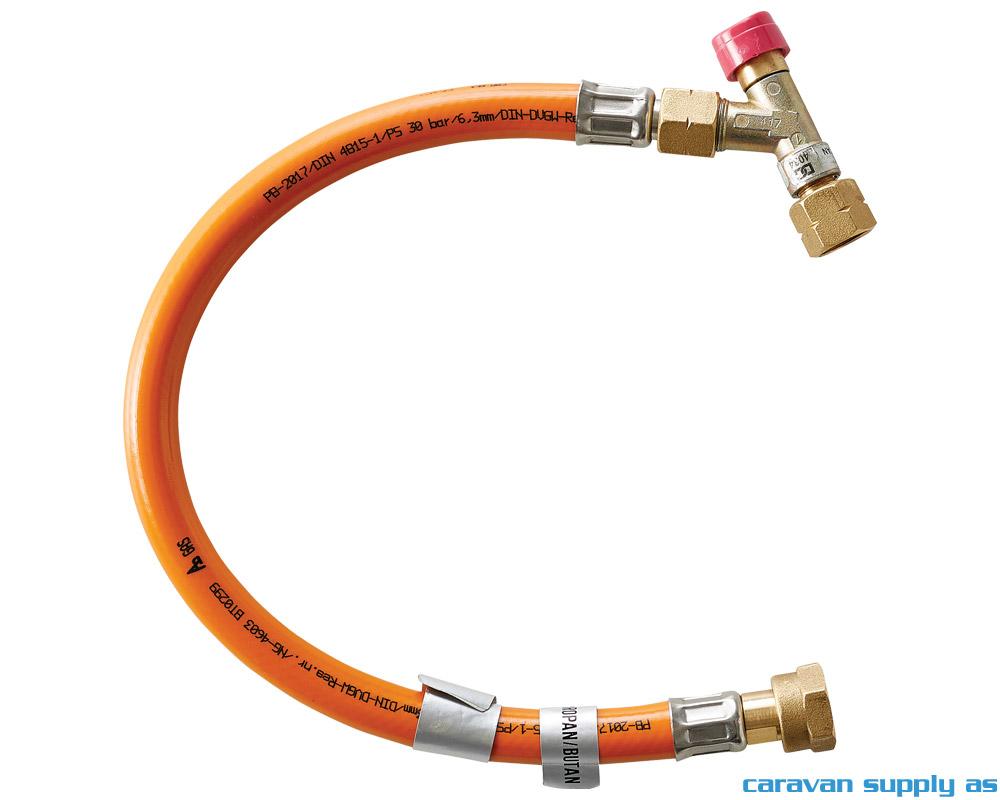 Gasslange Kosan høytrykk fra gassventil m/bruddsik