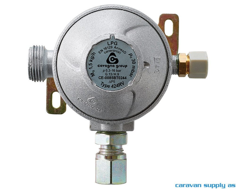 Regulator Kosan Annex D veggmontert Ø8mm rør