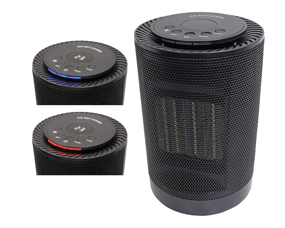Varmeovn Sunnywarm 360 m/veltesikring 1200W svart