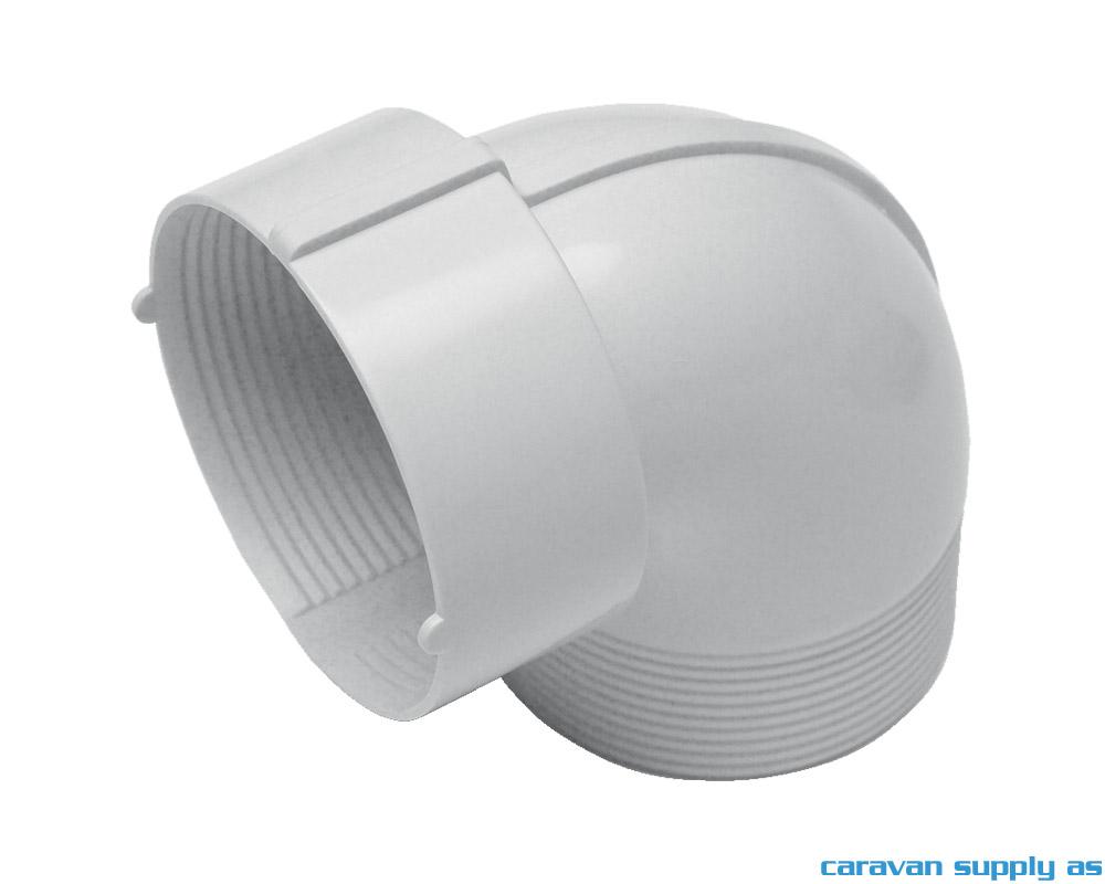 Rør til Freshwell 3000 vinkel Ø60mm hvit