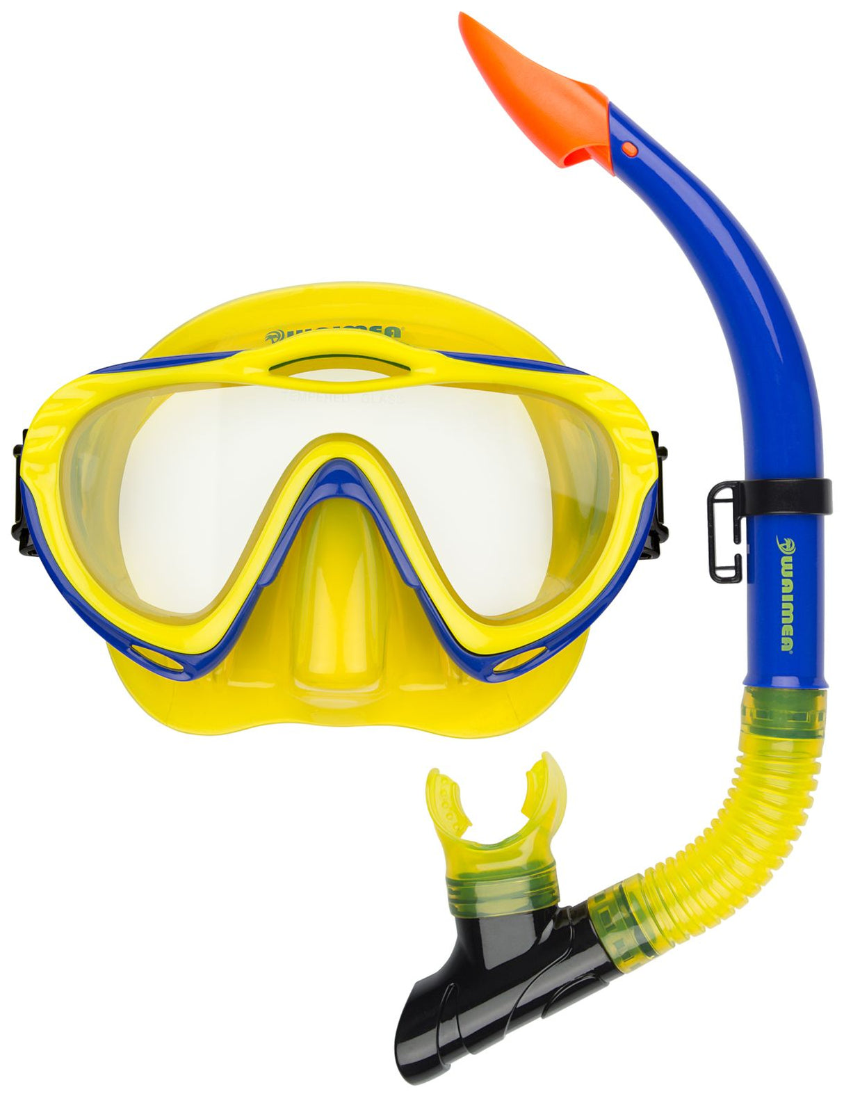 Dykkemaske med snorkel for Junior