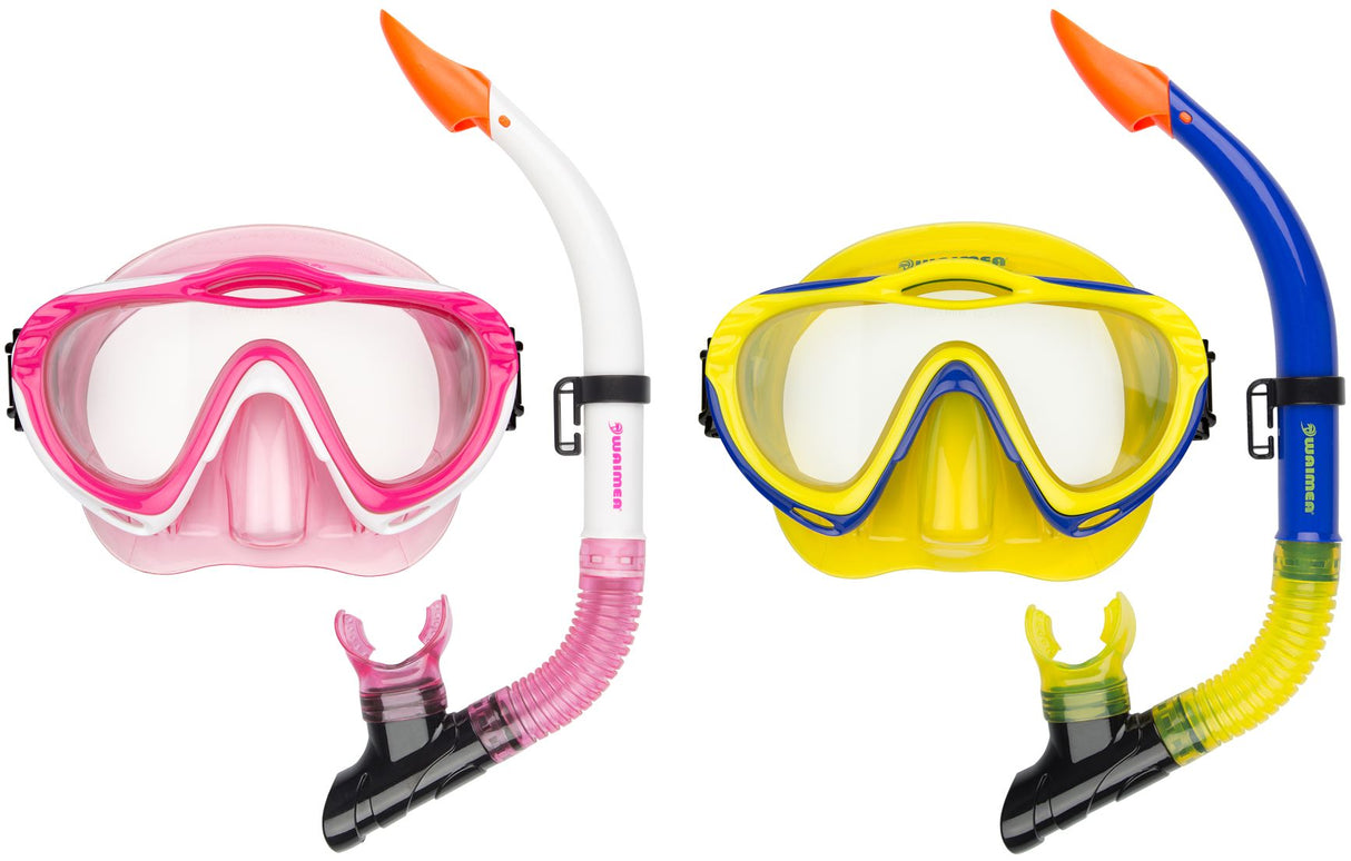 Dykkemaske med snorkel for Junior