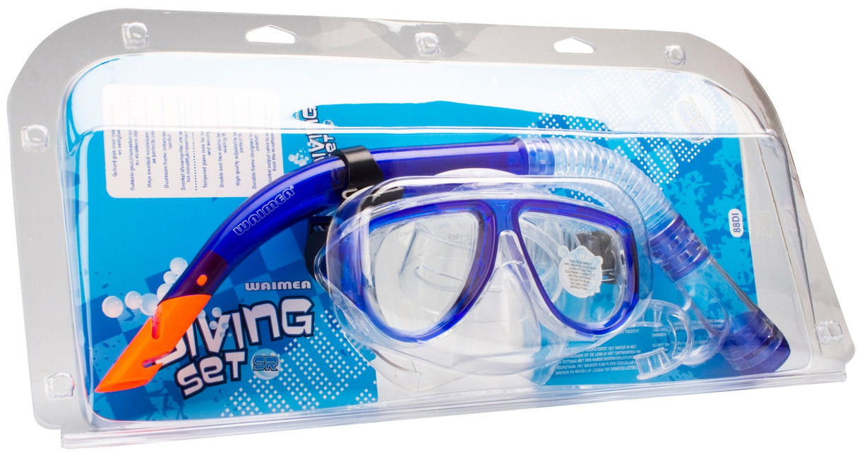 Dykkemaske med snorkel for Senior