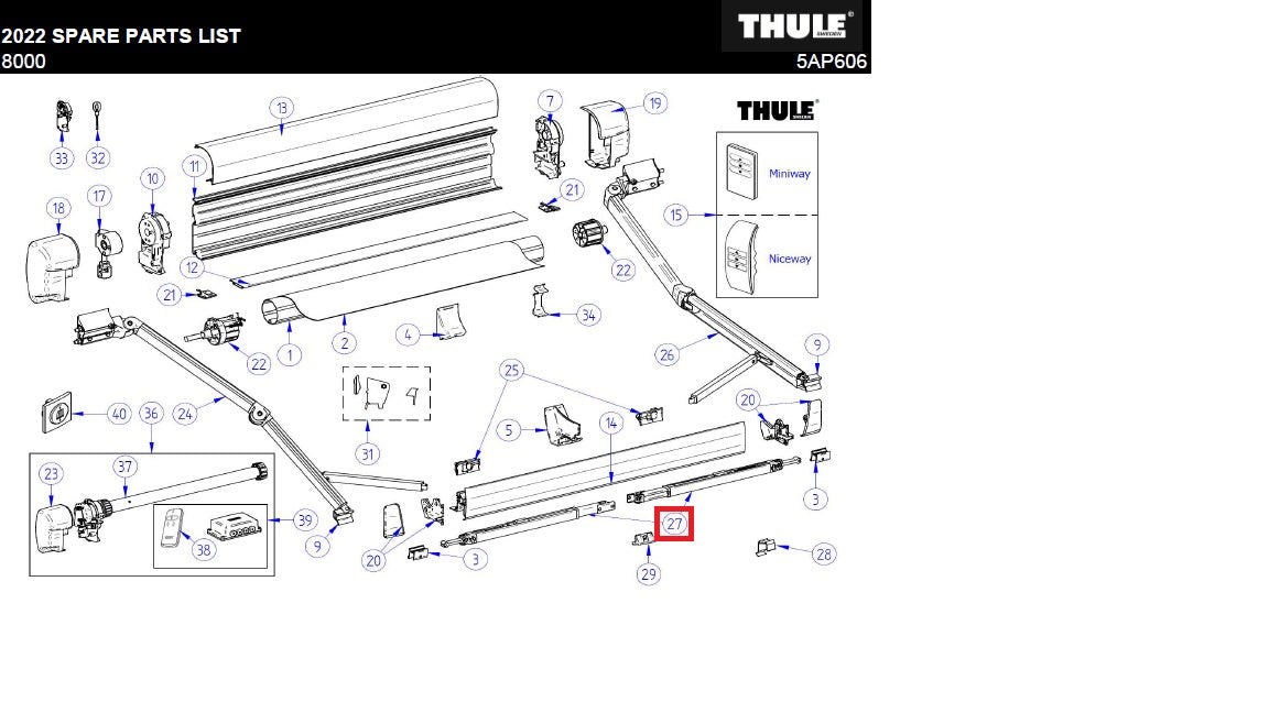 Support arm V2 5/6/8-serie 350-450cm