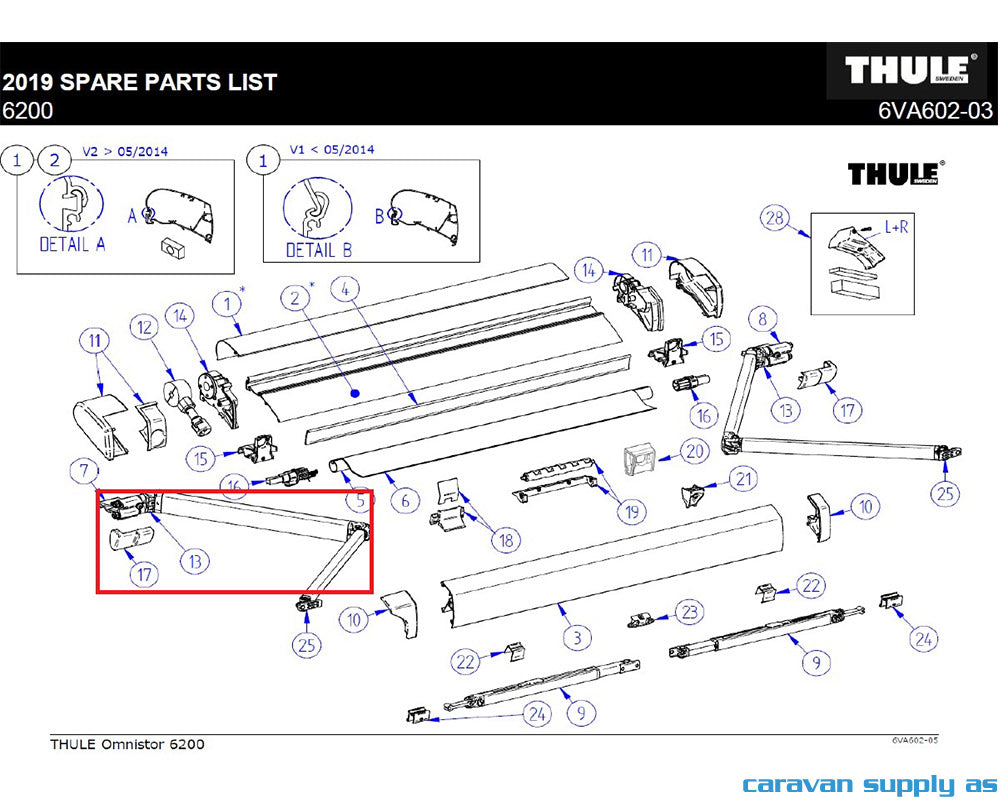 L.H. spring arm 6200 from 3m