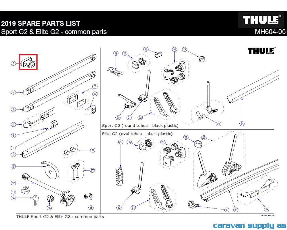 G2 upper fixation kit (2x)