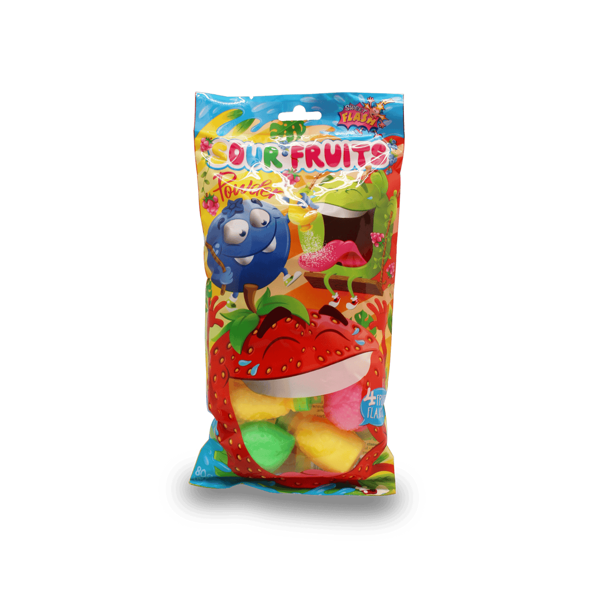Sour Fruits in bag 10 stk à 8g, 24 stk salg i display