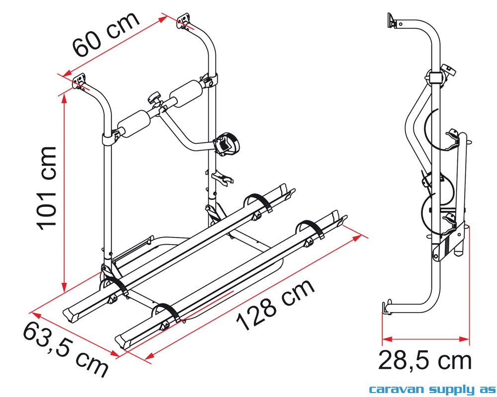 SYKKELSTATIV CARRY BIKE CARAVAN HOBBY