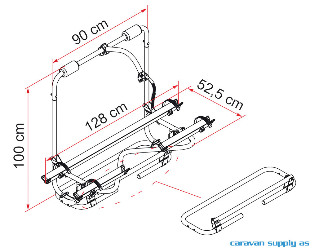 SYKKELSTATIV CARRY BIKE CARAVAN XL A PRO