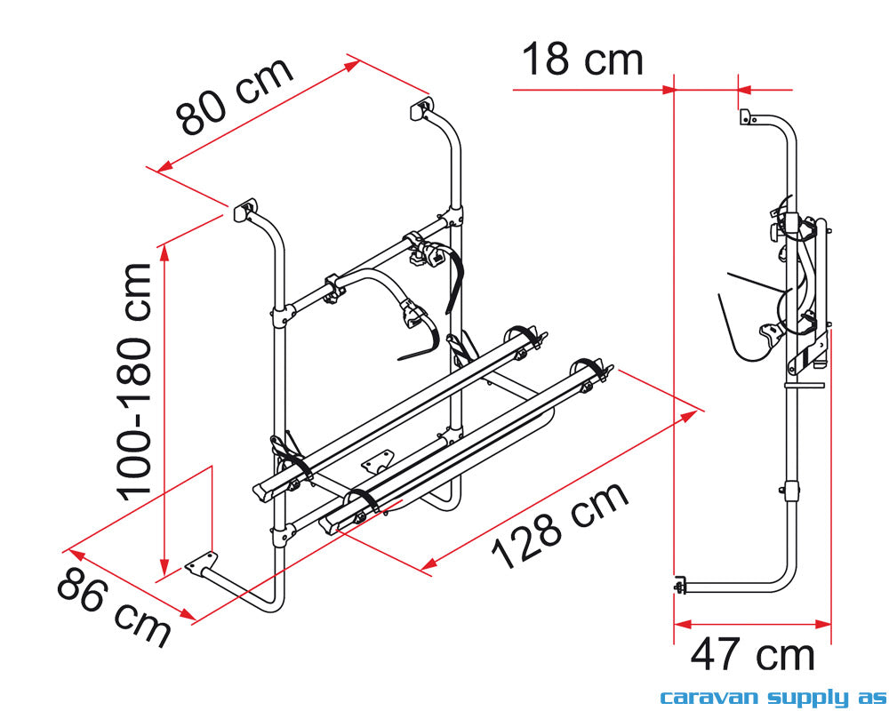 SYKKELSTATIV CARRY BIKE CARAVAN UNIVERSAL