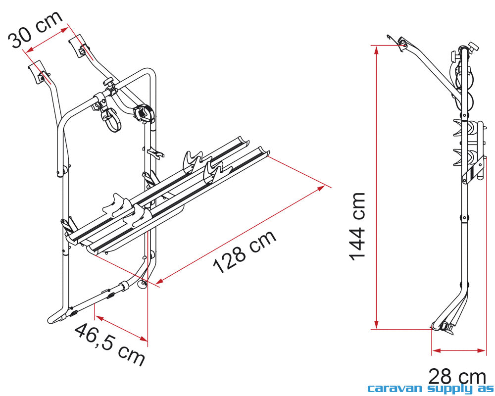 SYKKELSTATIV CARRY BIKE VW T5 D