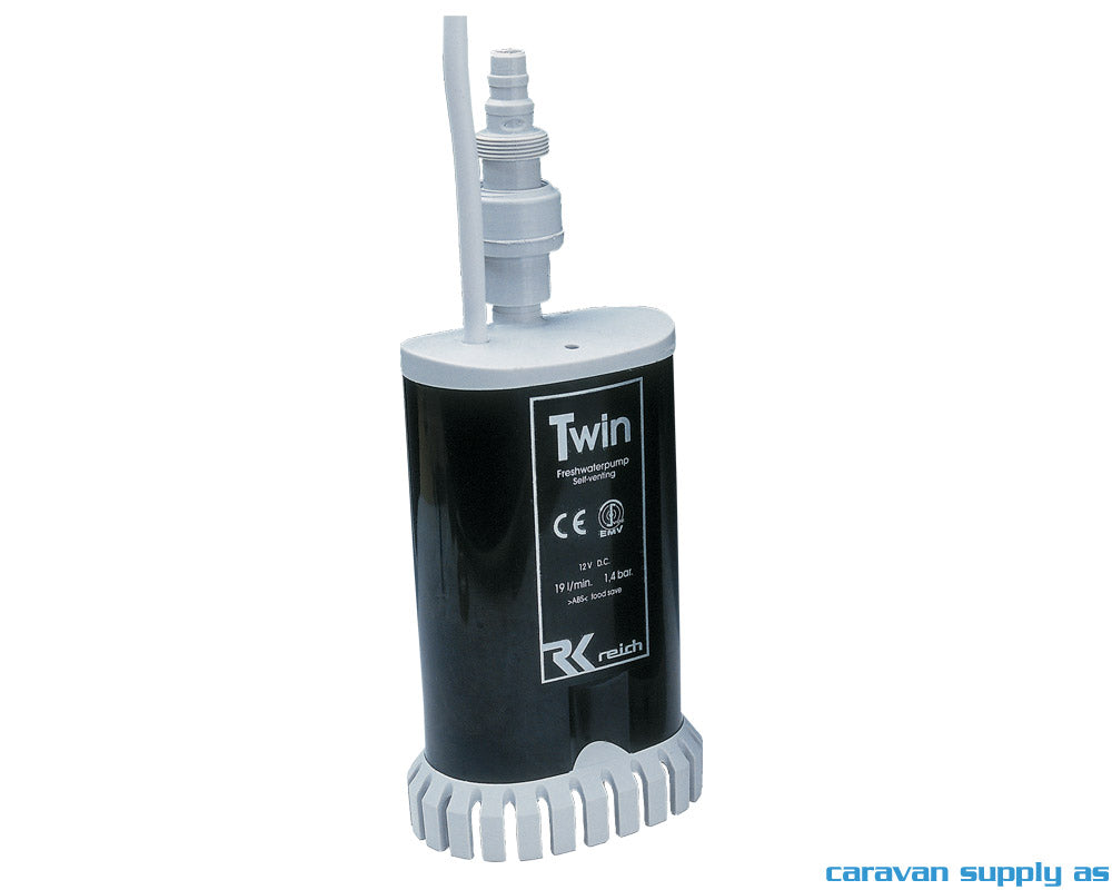 SYNKEPUMPE REICH TWIN 19L M/TILBAKESLAGSVENTIL