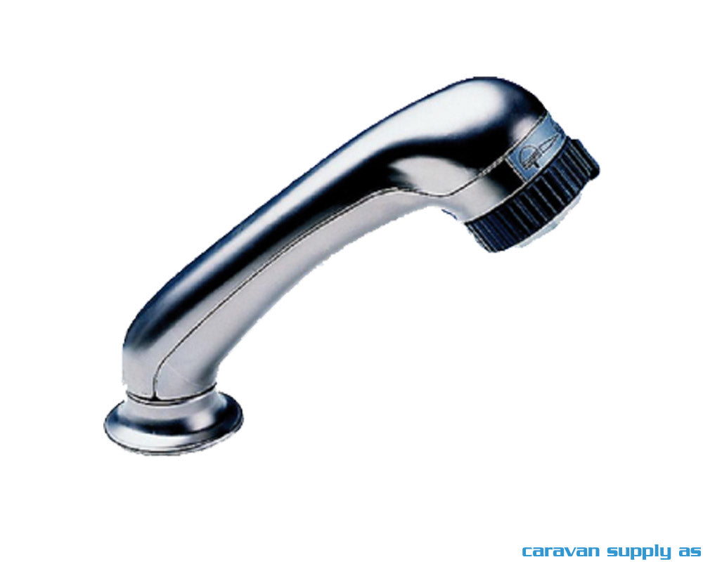 DUSJSETT DELUXE M/1,5M SLANGE + BRAKETT Ø27MM KROM