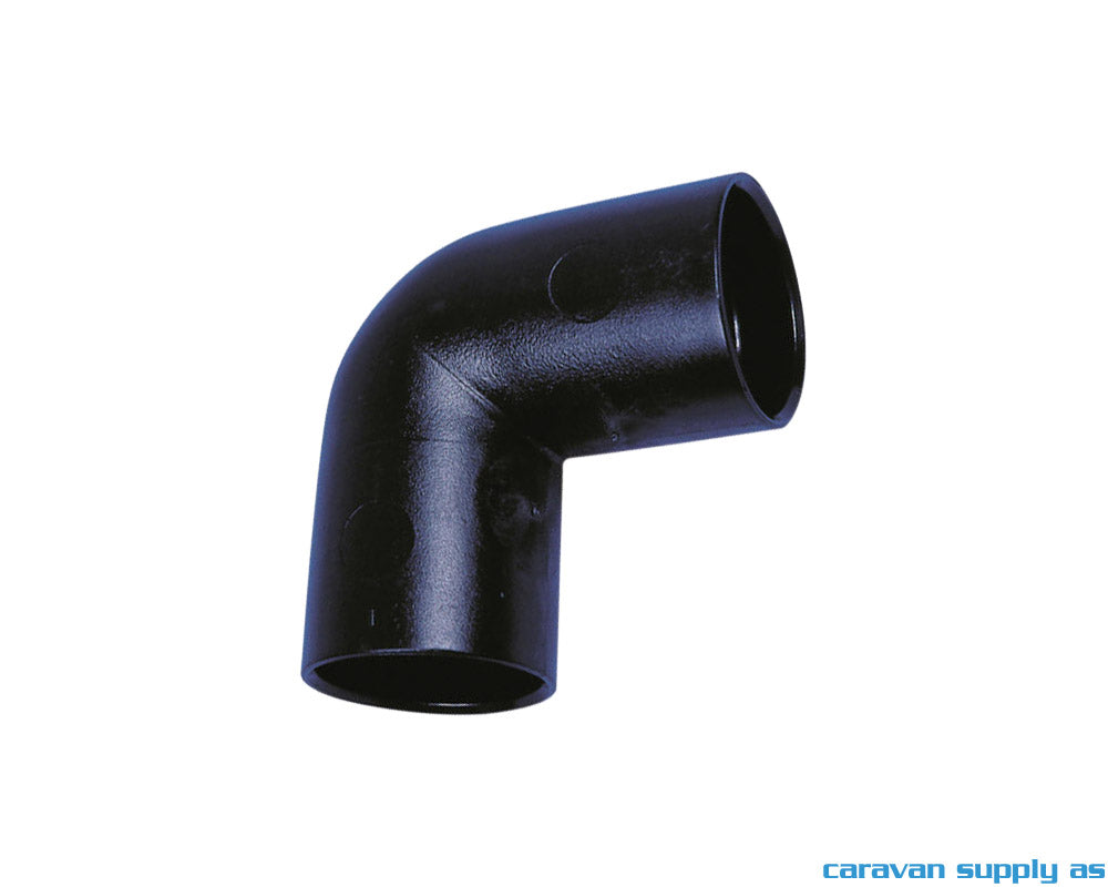 AVLØP SKJØT L 90GRADER RØR 28MM SVART