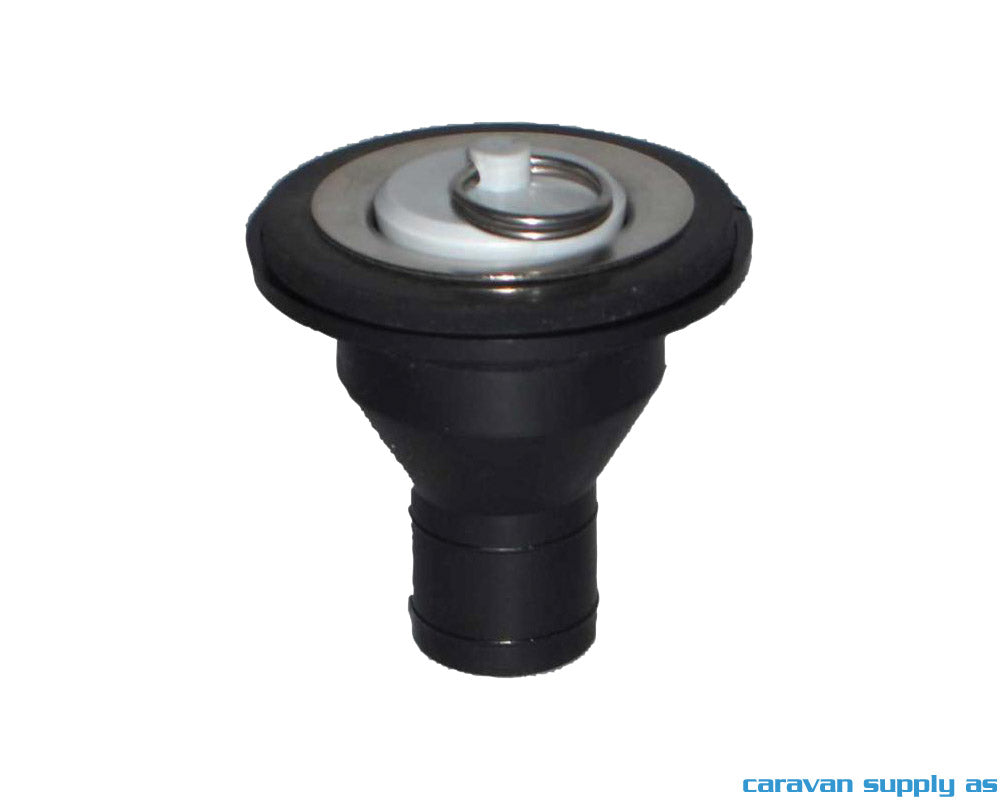 AVLØP U/VANNLÅS RETT Ø33MM RØR 28MM M/PROPP SVART