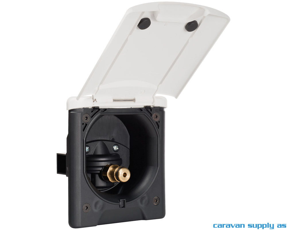 VANNINNTAKSBOKS CITYBOX 12X14CM H14 M/MAGNET HVIT