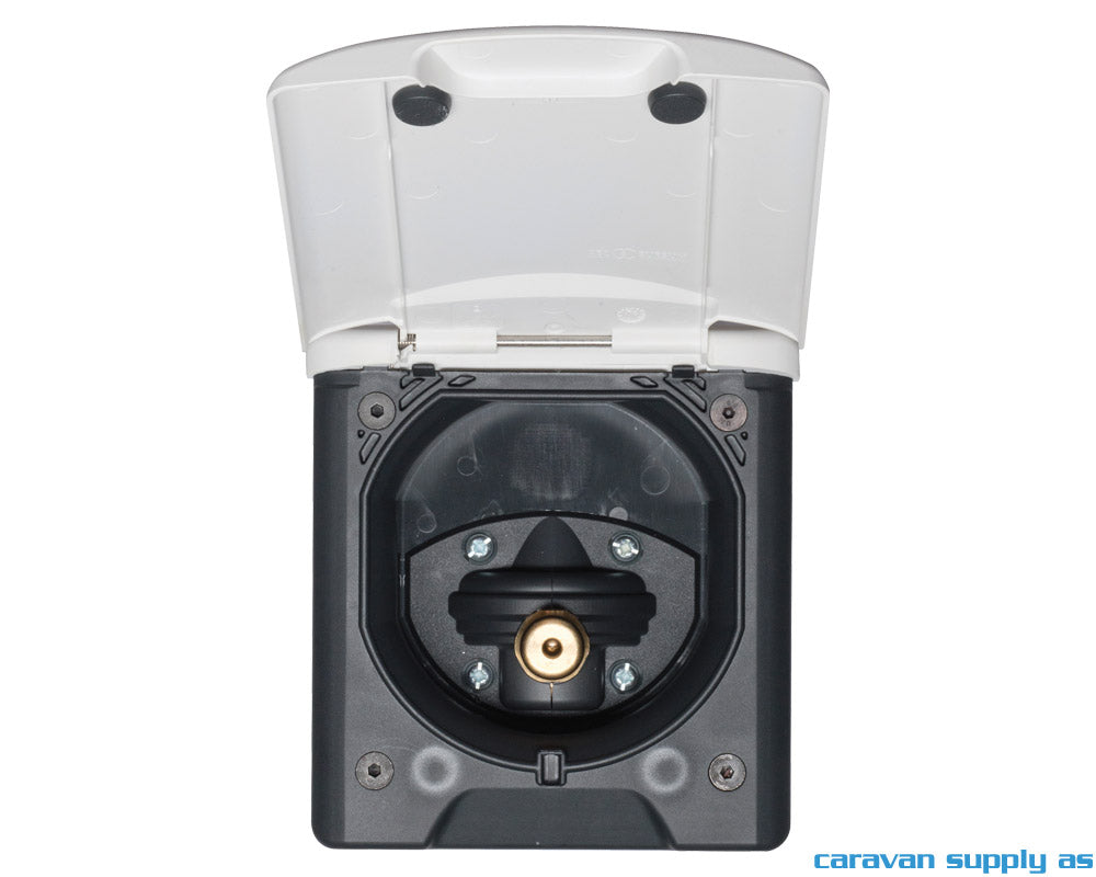 VANNINNTAKSBOKS CITYBOX 12X14CM H14 M/MAGNET HVIT