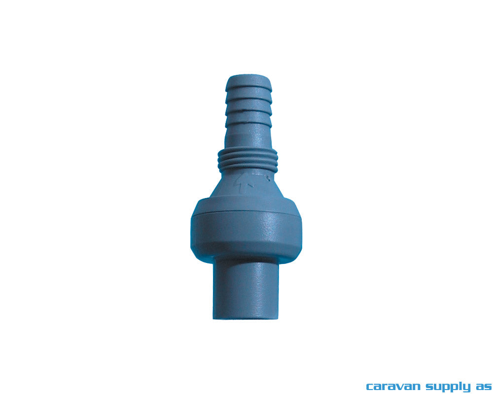 TILBAKESLAGSVENTIL SLANGE/PUMPE Ø10MM BLÅ