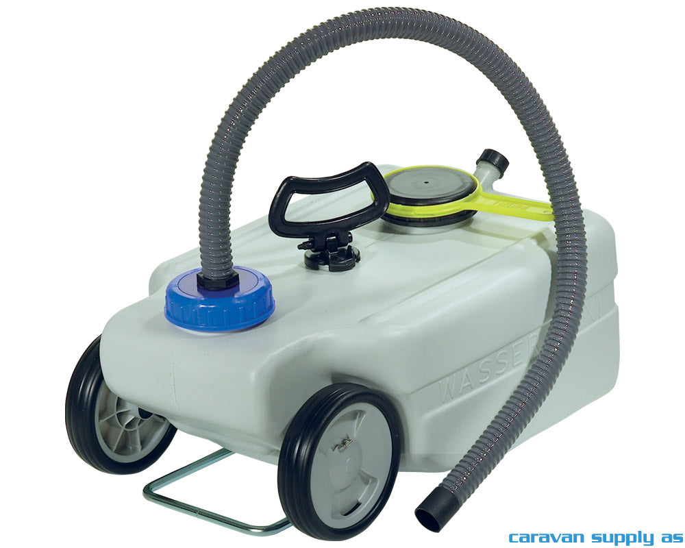 AVFALLSTANK TAXI 25L M/HÅNDTAK+HJUL+SLANGE 50X34X2