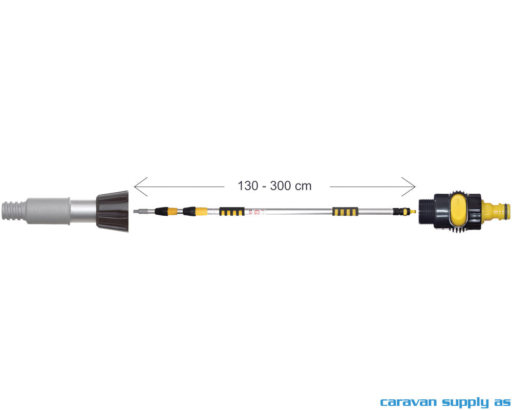 TELESKOPSKAFT TIL VASKEKOST TRIPPEL 130-300CM