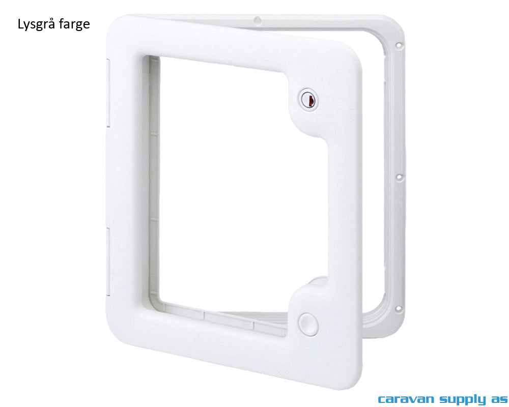 SERVICELUKE THETFORD MODELL 3 385X335MM LYSGRÅ