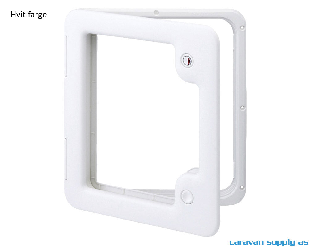 SERVICELUKE THETFORD MODELL 3 385X335MM HVIT