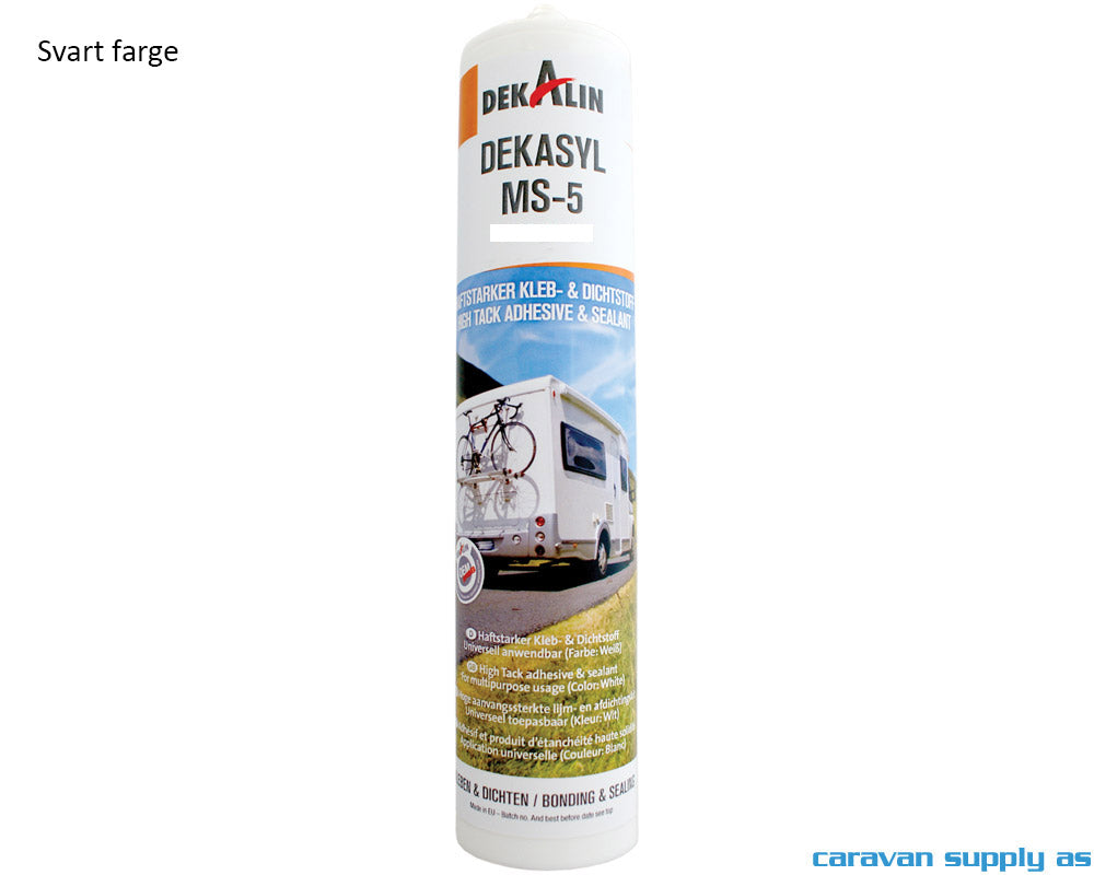 LIM- OG TETNINGSMASSE DEKALIN DEKASYL MS5 290ML SVART