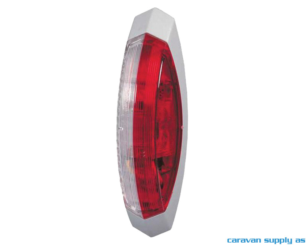 MARKERINGSLYS HELLA AVLANG 122X39X28MM GRÅ RAMME V