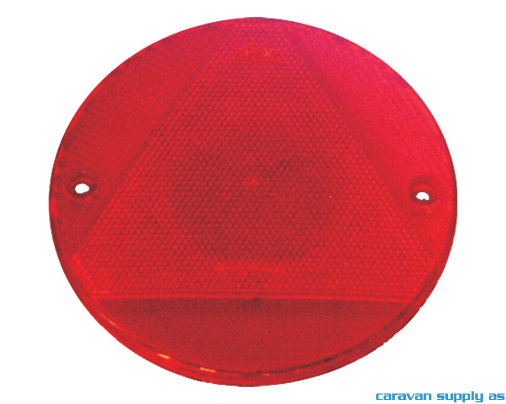 REFLEKS RUND/TREKANT Ø155MM RØD