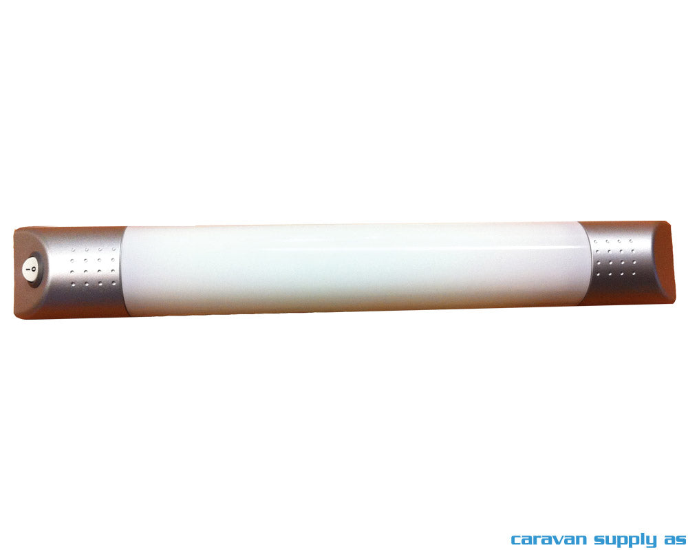 LAMPE ALPHA 1X8W SØLVGRÅ