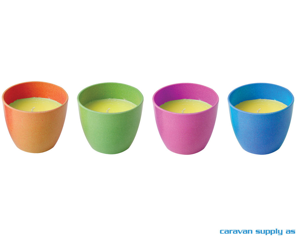 MYGGLYS BRUNNER CITRONELLA CANDLE S DISPLAY 12 STK