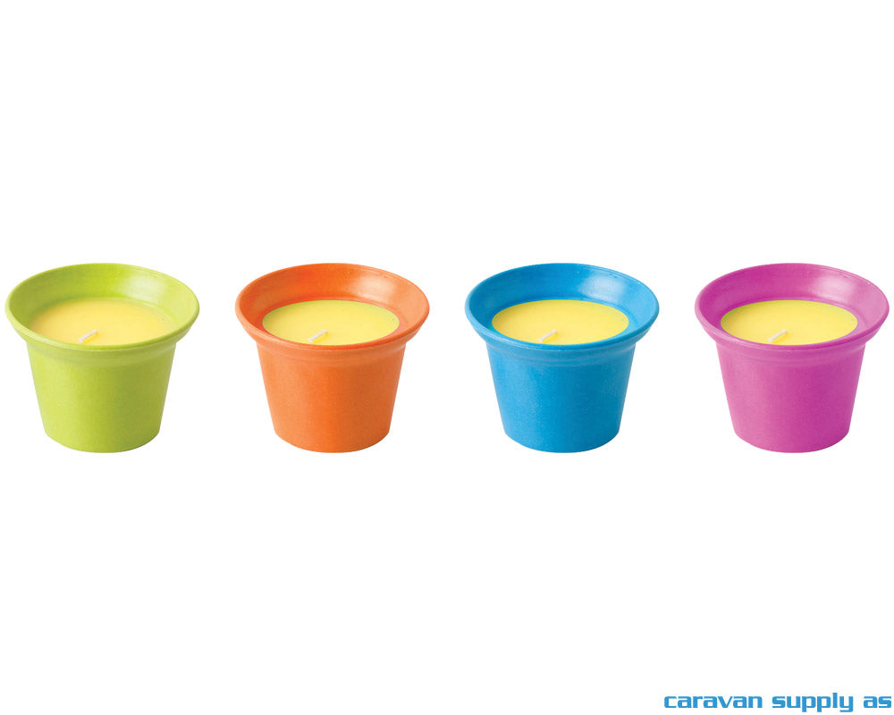 MYGGLYS BRUNNER CITRONELLA CANDLE M DISPLAY 12 STK