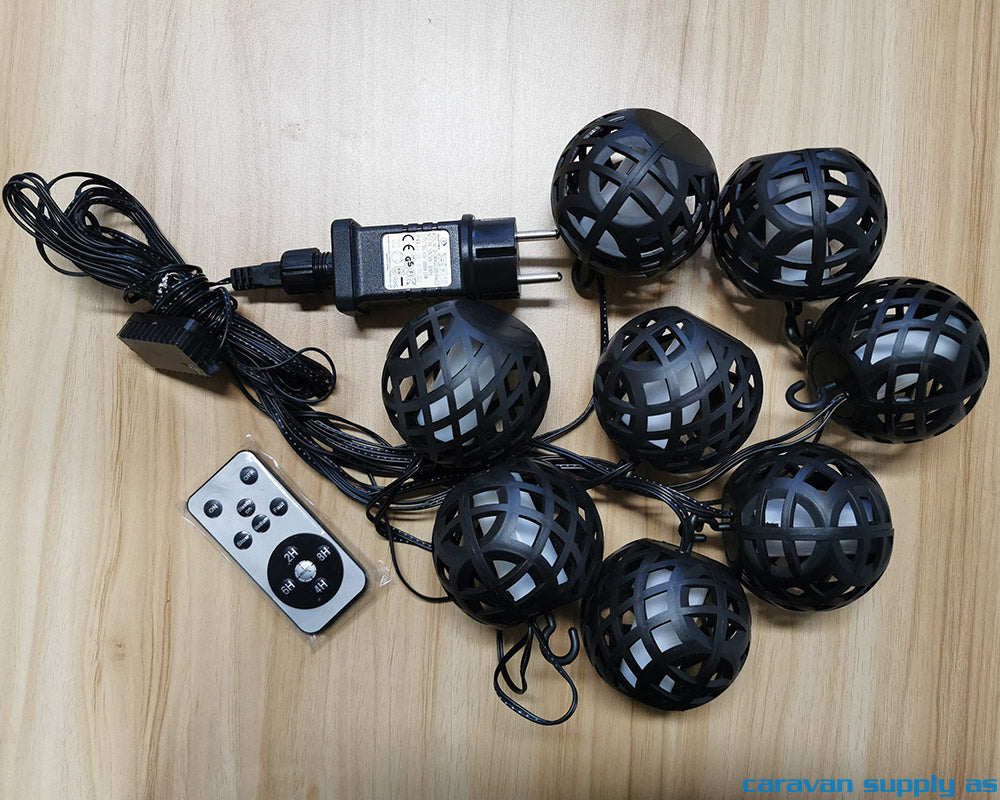 LYSSLYNGE M/FLAMMEKULER LED 230V