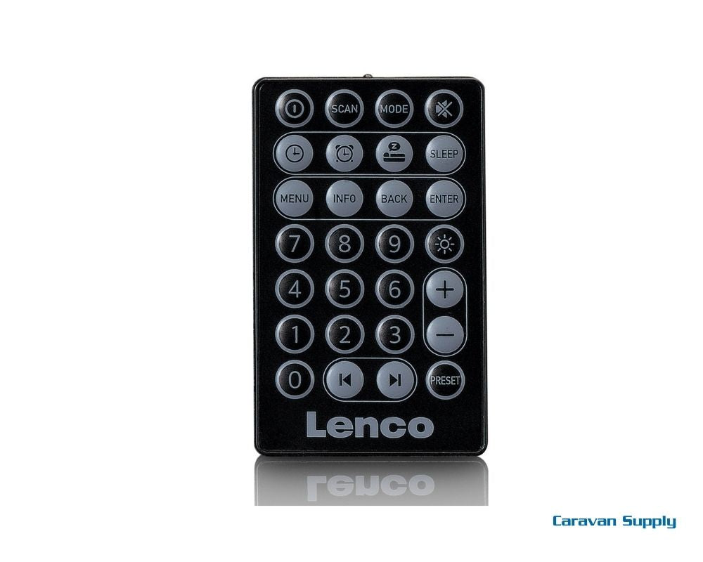 DAB RADIO LENCO OPPLADBAR, BLÅTANN SVART/SØLV