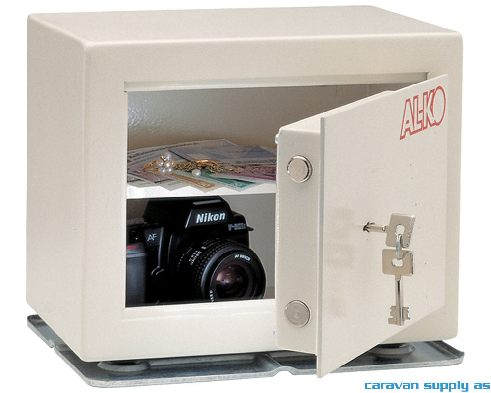 SAFE AL-KO 14L 30X24X20CM INKL. NØKLER HVIT