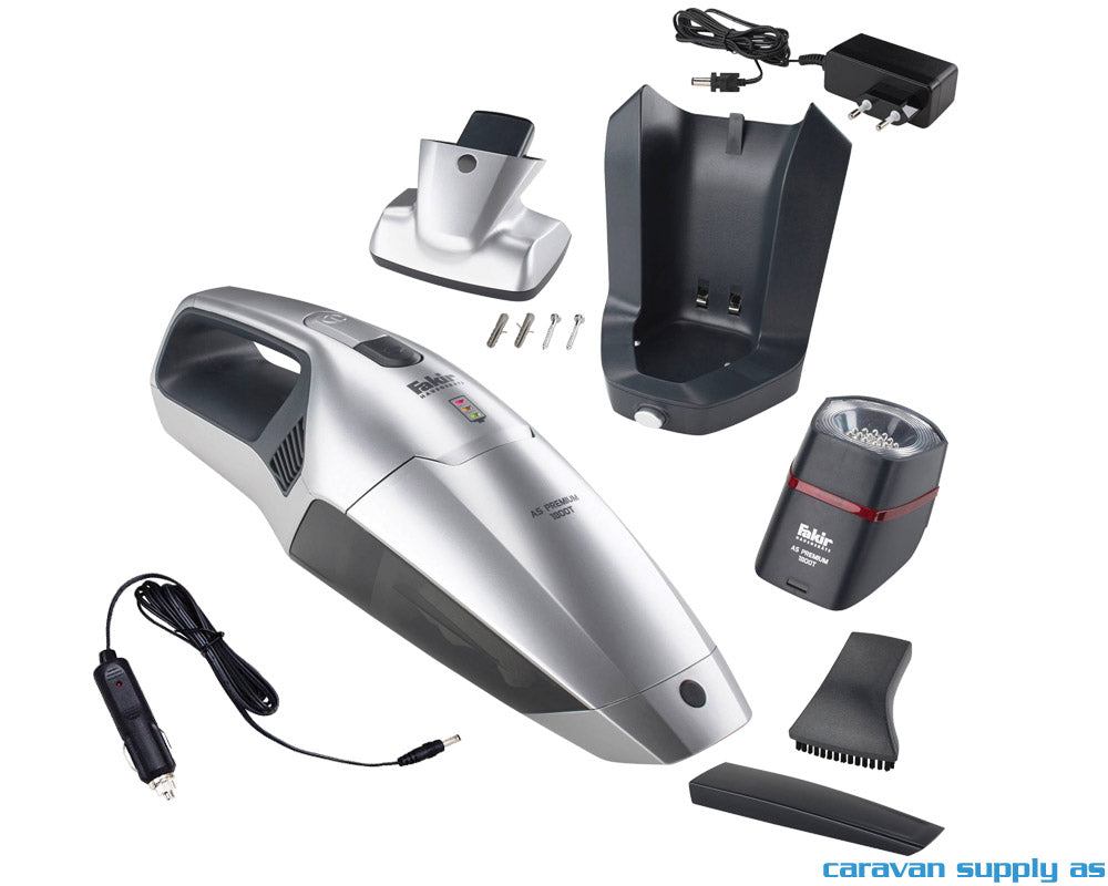 STØVSUGER FAKIR PREMIUM 12V/230V OPPLADBAR INKL. L